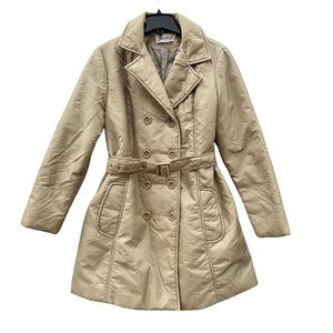 Bromleigh Jacket True Vintage Insulated Light Trench Coat Stylish Winter EUC 14